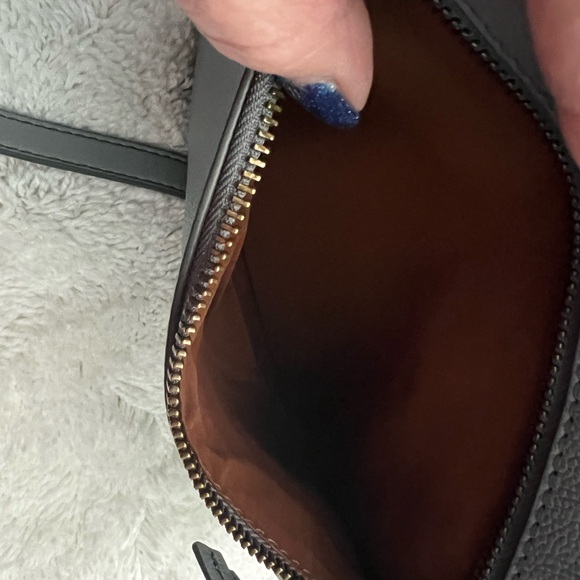 Fossil Farrah Smokey Blue Leather Crossbody - Picture 7 of 10